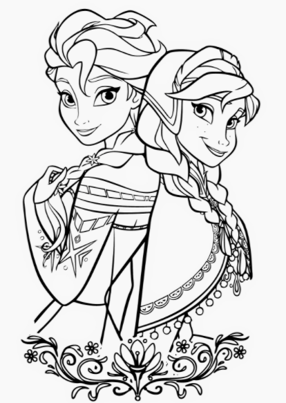 رسومات تلوين للبنات 4