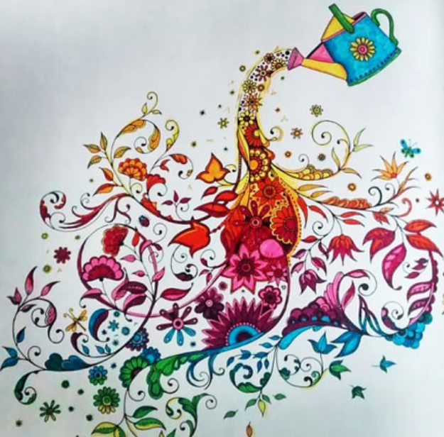 رسومات تلوين للكبار ملونة 3
