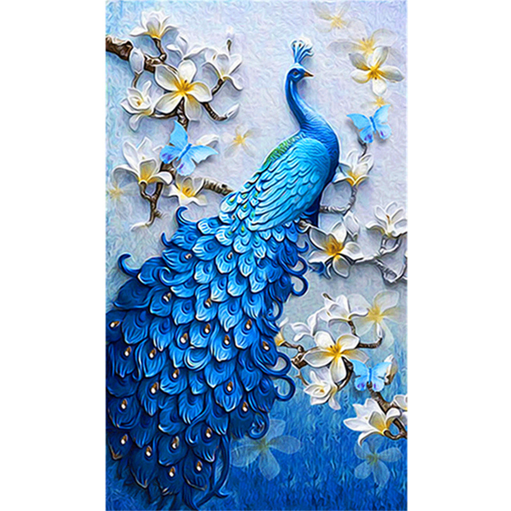 رسم طاووس على الحائط 2