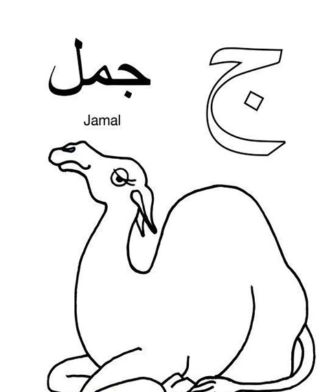 حروف الهجاء مفرغة للتلوين Pdf 1