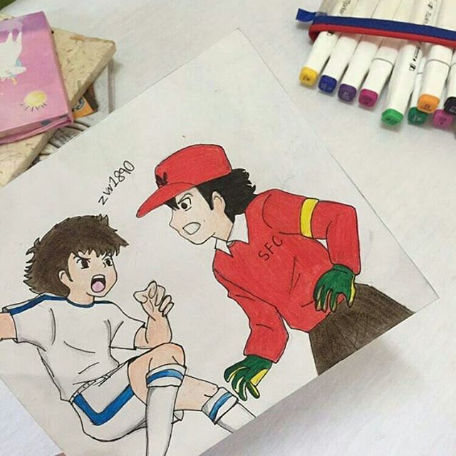 رسم كابتن تسوباسا و ميساكي 3