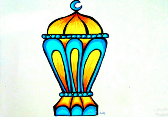 رسم فانوس رمضان 3