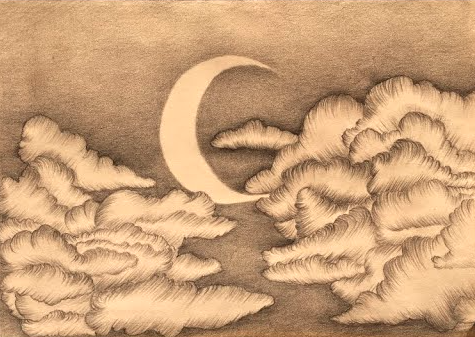 رسم غيوم بالرصاص 2