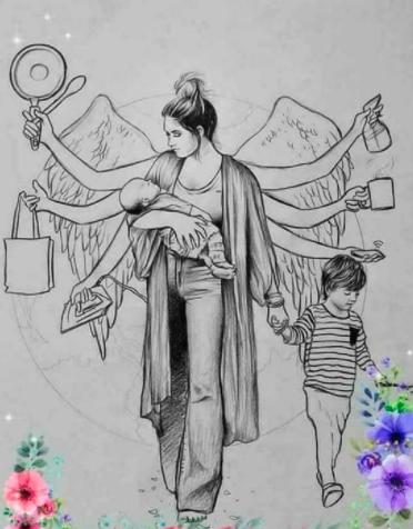 موضوع رسم عن دور المرأة في المجتمع 1