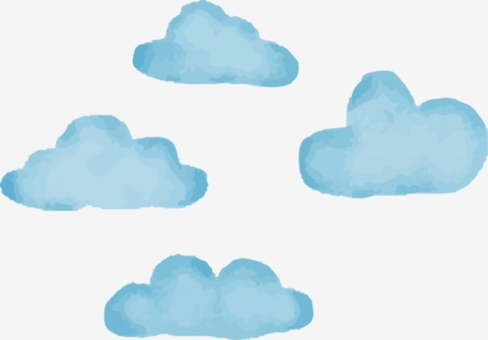 رسم غيوم للاطفال 4