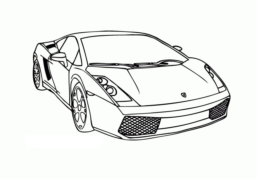 رسم سيارة للتلوين 6