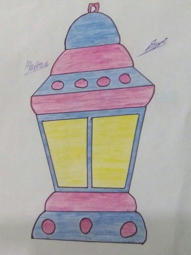 رسم فانوس رمضان 6