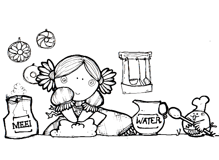 رسومات للتلوين للبنات 4