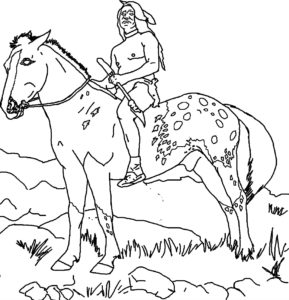 رسومات تلوين خيول