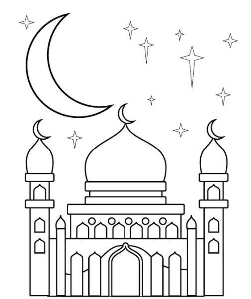 تلوين مسجد 3