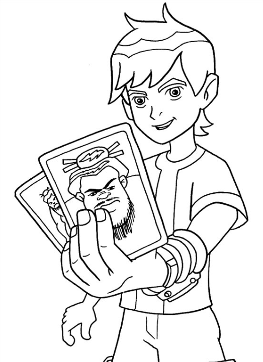 رسومات تلوين بن تن3