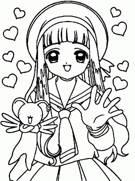 رسومات تلوين بنات3