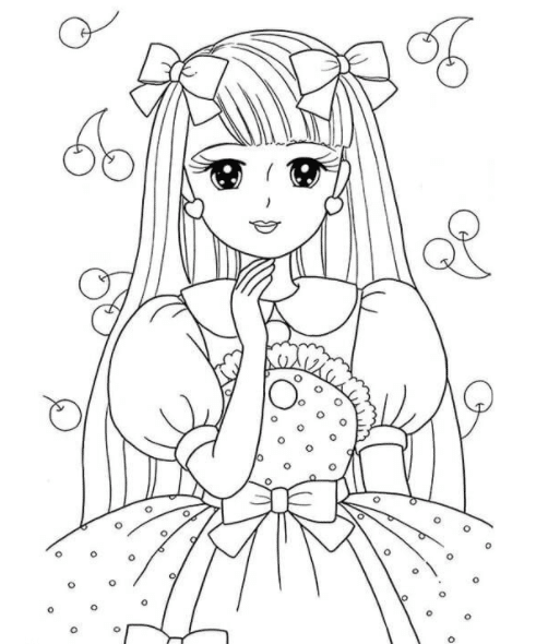 رسومات للتلوين للبنات الكبار4