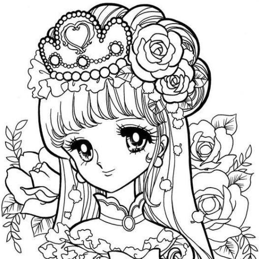 رسومات تلوين للبنات للطباعة 5