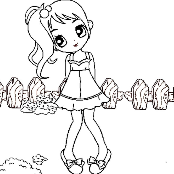 رسومات للتلوين للبنات 4