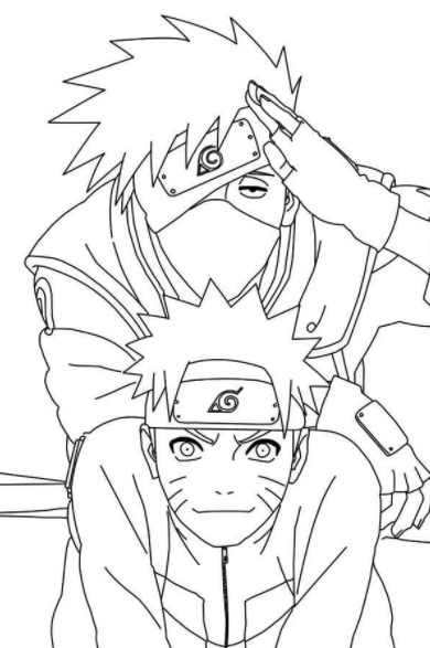 رسومات انمي للتلوين اولاد 6