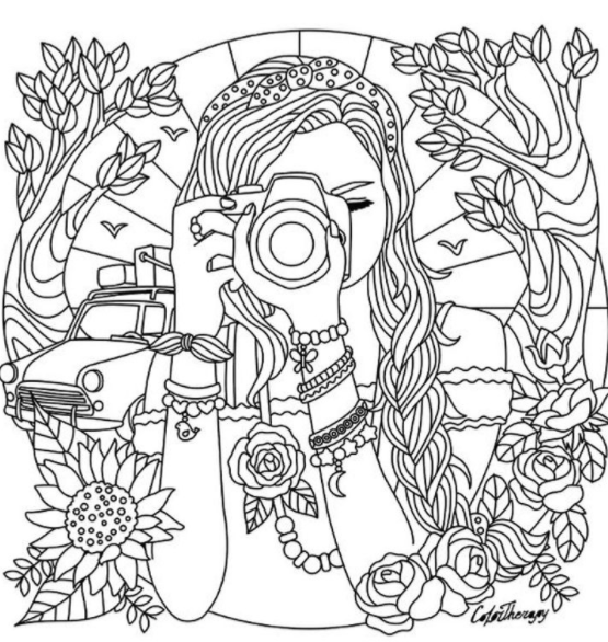 رسومات للتلوين للبنات الكبار 4