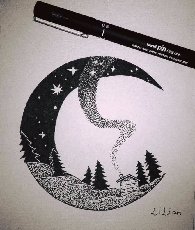 رسم هلال 1