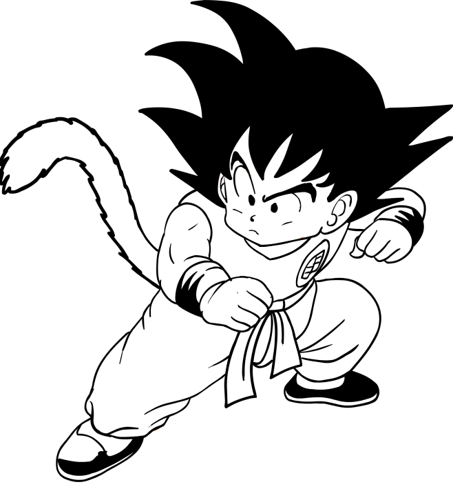 رسومات تلوين دراغون بول3