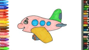 رسومات تلوين طائرة