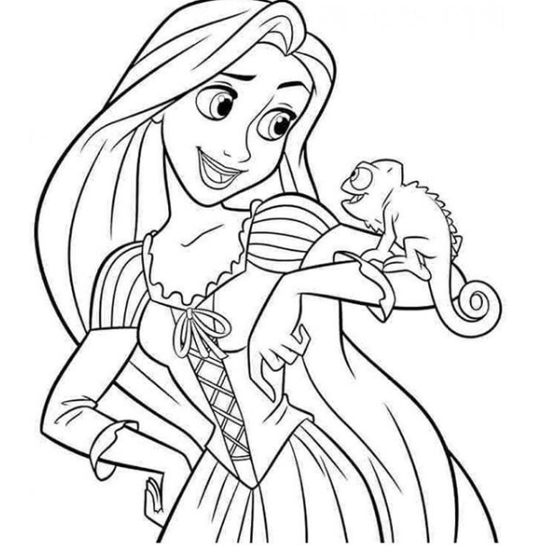 رسومات تلوين اميرات2