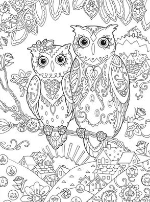 رسومات تلوين للكبار للطباعه pdf 2