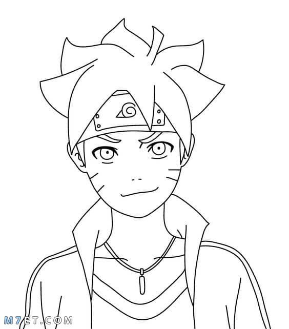 رسومات انمي للتلوين اولاد 3