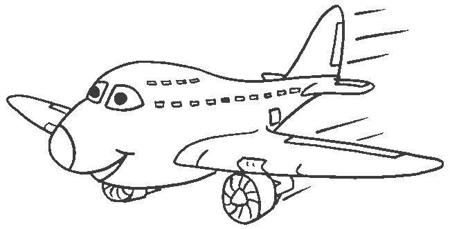 رسومات تلوين طائرة1