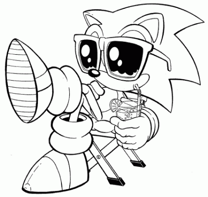 رسومات تلوين سونيك3