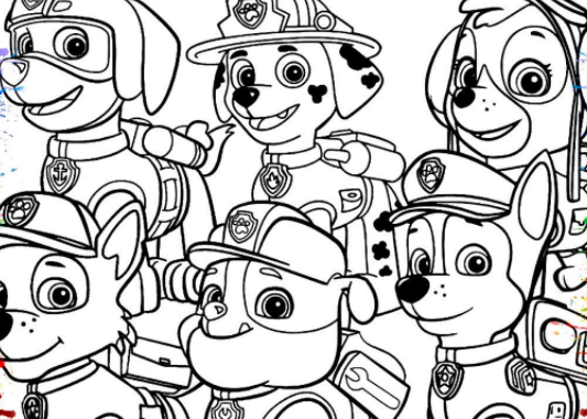 رسومات تلوين دوريات المخلاب1