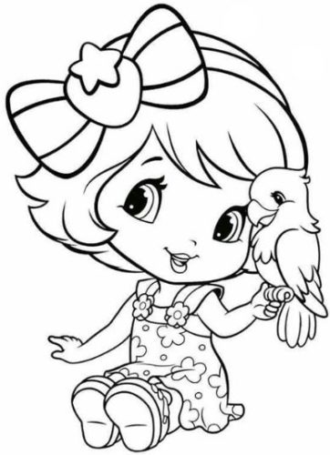 رسومات تلوين للبنات للطباعة 2