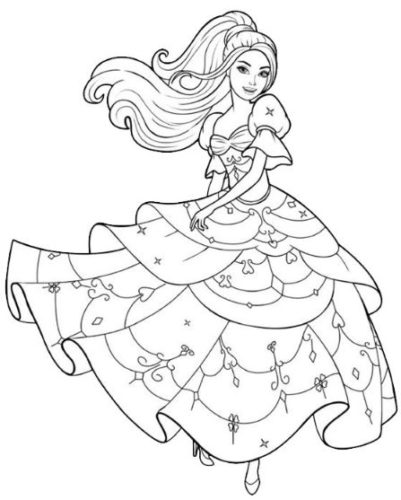 رسومات تلوين للبنات للطباعة 3