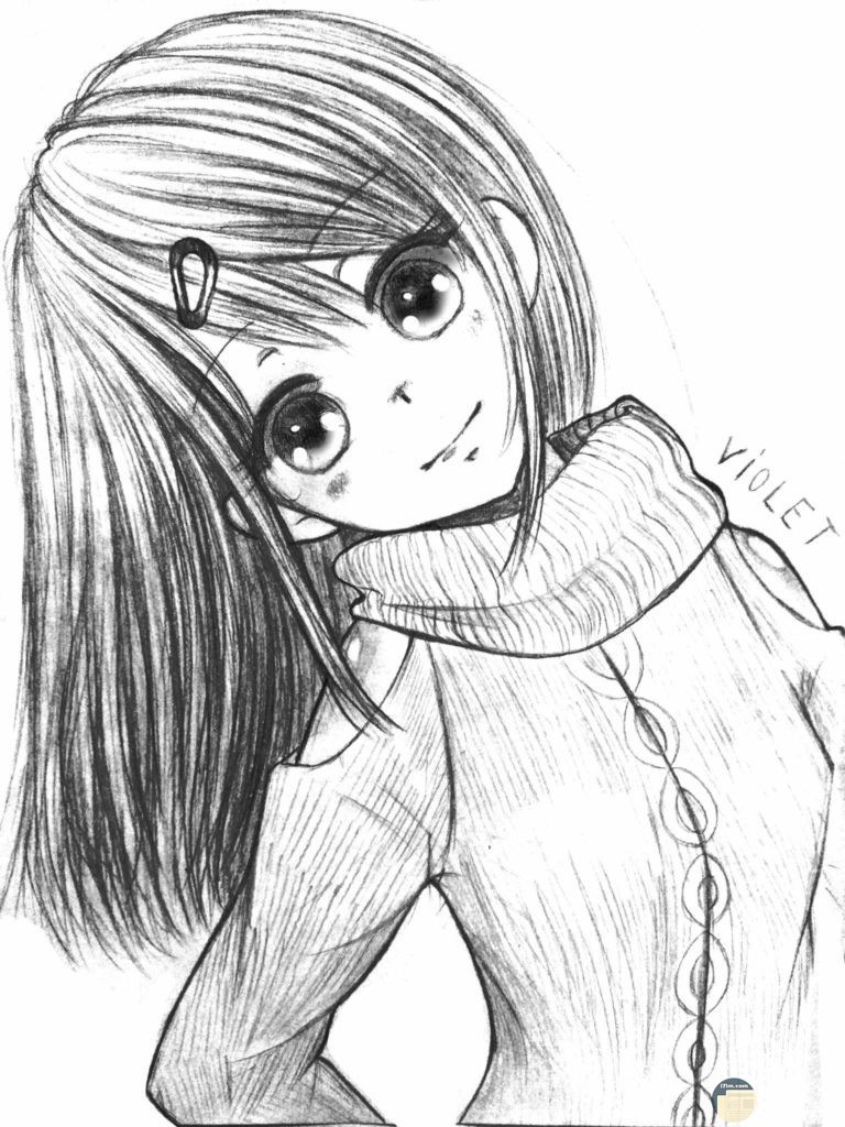 تلوين انمي بنات كيوت 3