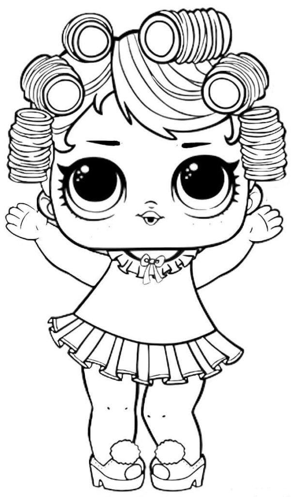 رسومات تلوين للبنات للطباعة 4