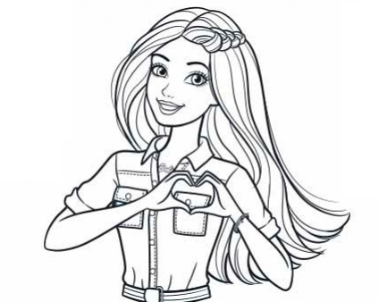 رسومات تلوين للبنات للطباعة 2