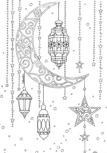 رسومات تلوين رمضان6