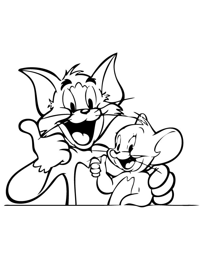 رسومات تلوين توم وجيري3
