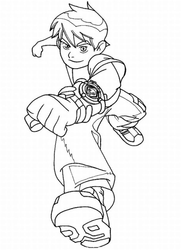 رسومات تلوين بن تن1
