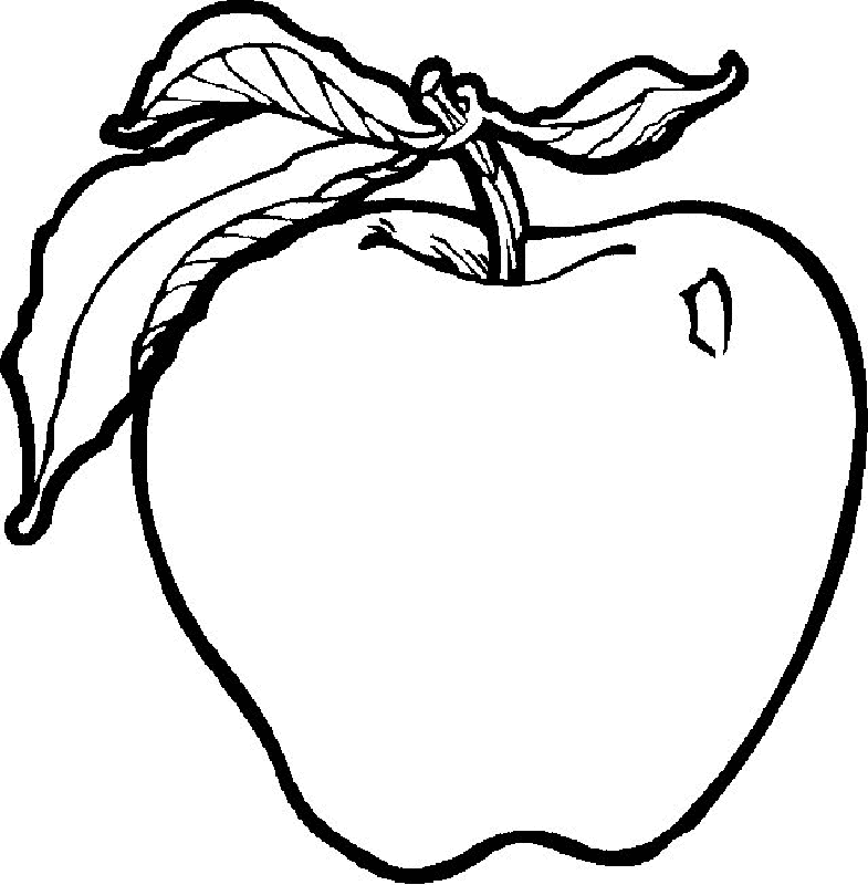 رسومات تلوين تفاح1