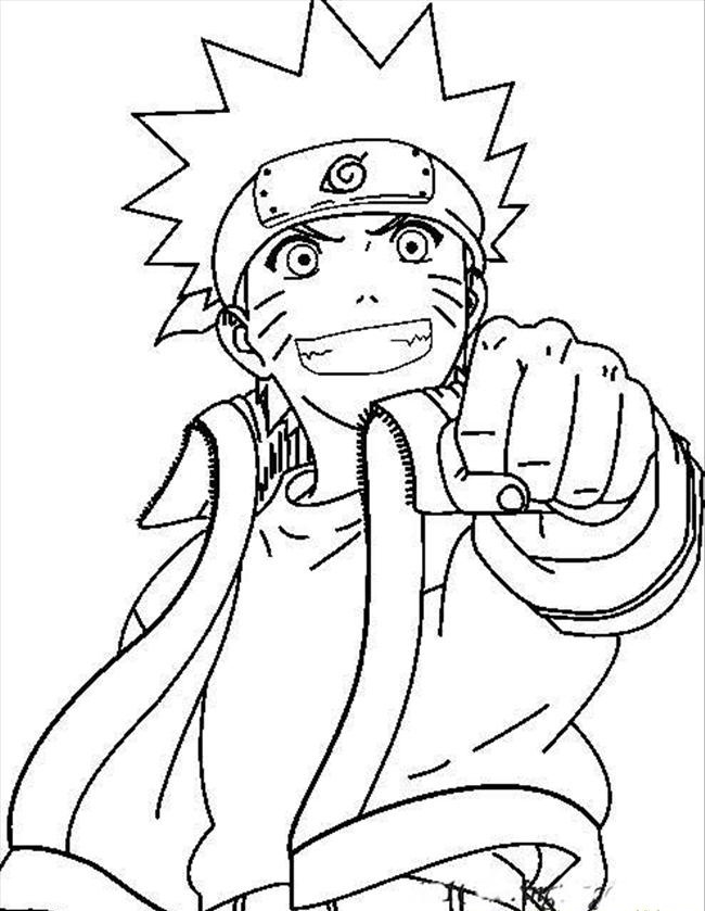 رسومات للتلوين ناروتو4