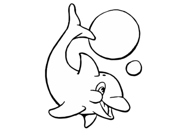 رسومات تلوين دولفين4