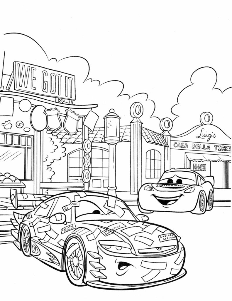 رسومات تلوين سيارات للاطفال4