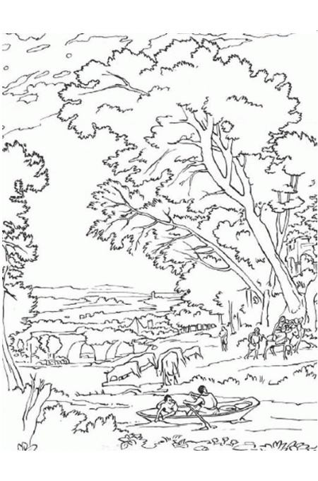 رسومات غابات للتلوين7