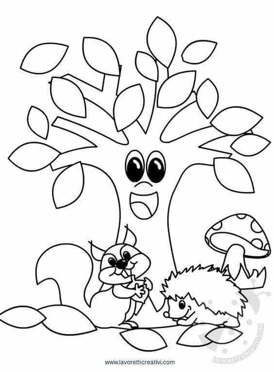 رسومات للتلوين عن فصل الخريف2