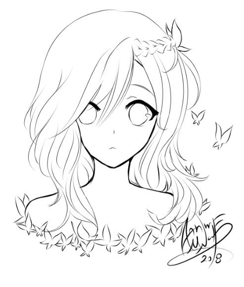 رسومات تلوين انمي1