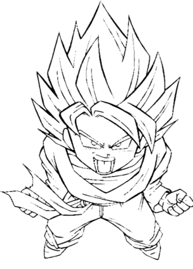 رسومات تلوين دراغون بول5