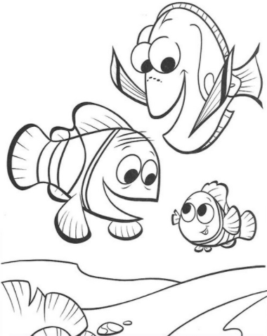 رسومات تلوين نيمو8