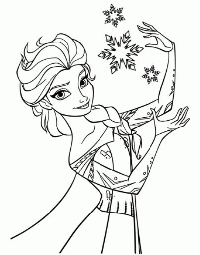 رسومات للتلوين فروزن 5
