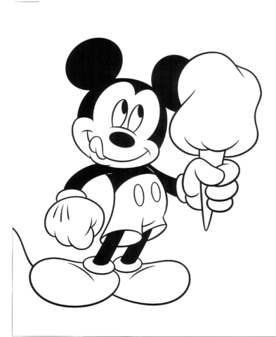 رسومات للتلوين ميكي ماوس4