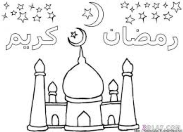 رسومات تلوين رمضان4